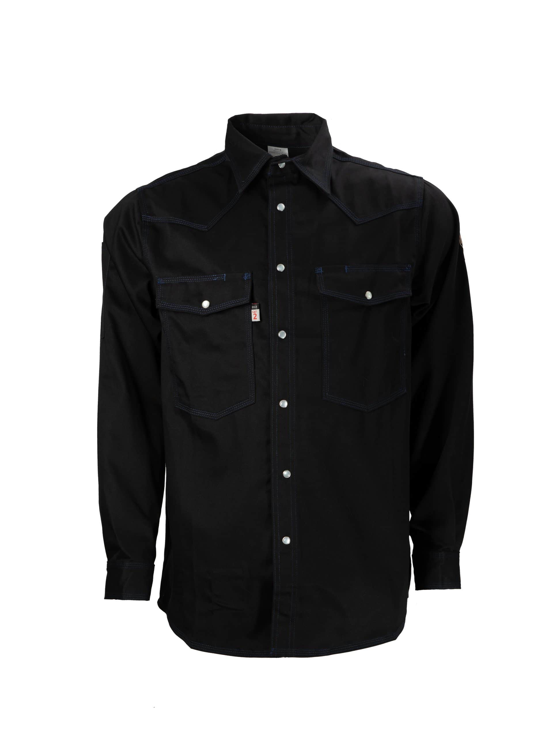 CAT2 FR Welding Shirt – Blue Stitching – NFPA 2112 Certified Workwear