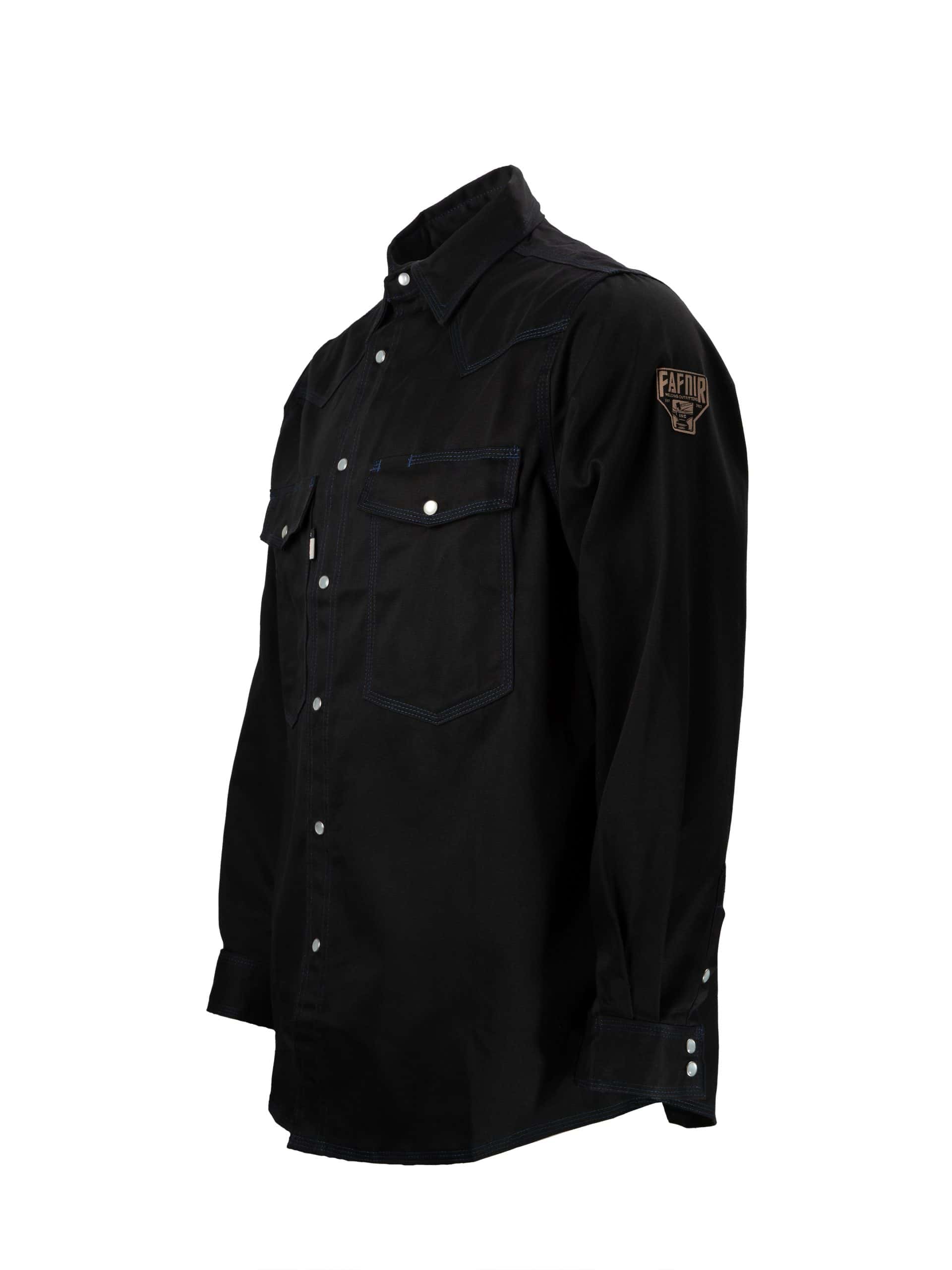 CAT2 FR Welding Shirt – Blue Stitching – NFPA 2112 Certified CAT2 FR Welding Shirt – Blue Stitching – NFPA 2112 Certified