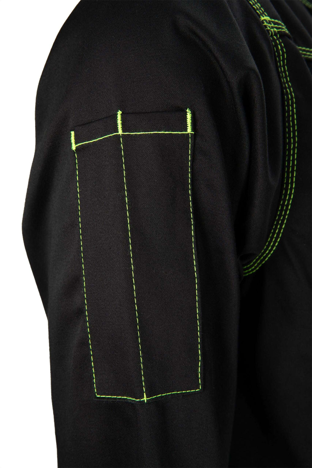 CAT2 FR Welding Shirt – Lime Green Stitching – NFPA 2112 Certified Workwear