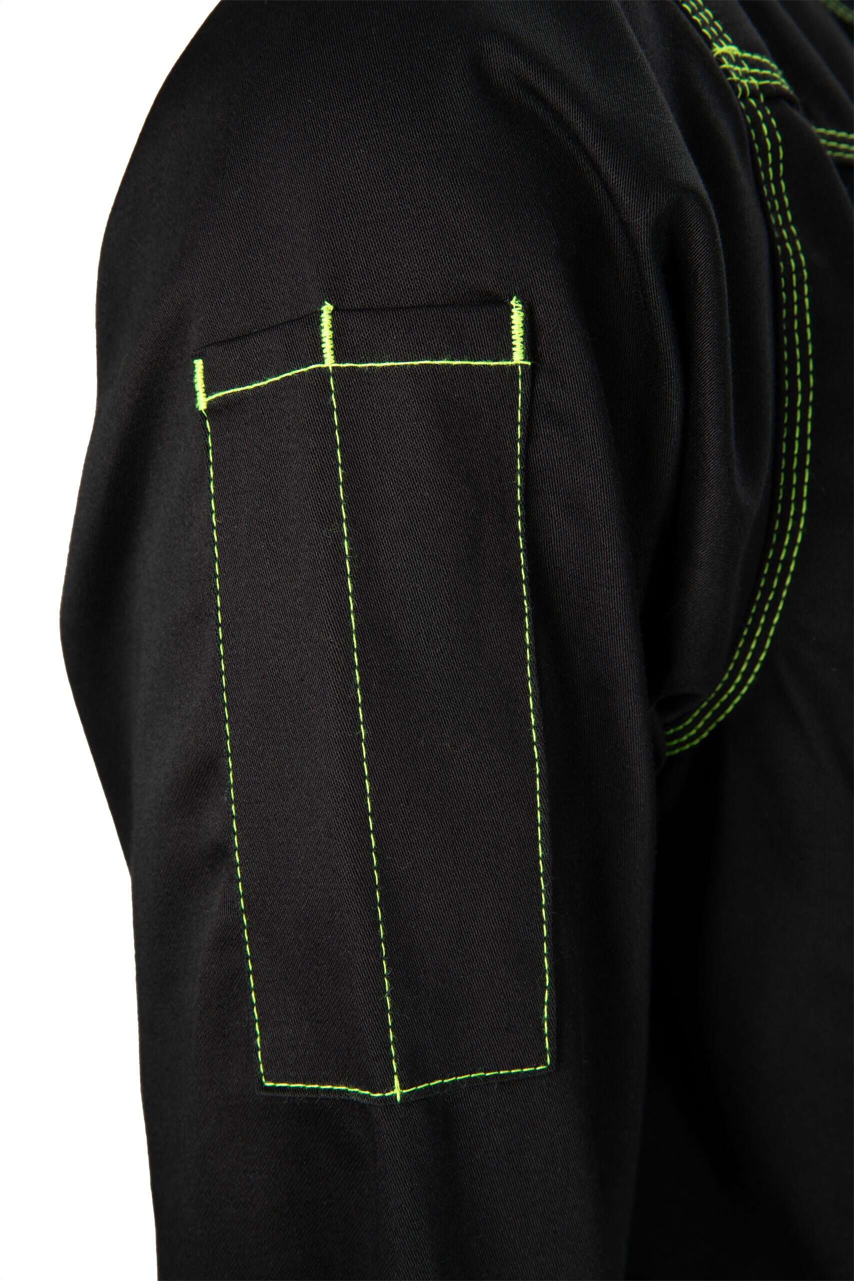 CAT2 FR Welding Shirt – Lime Green Stitching – NFPA 2112 Certified Workwear