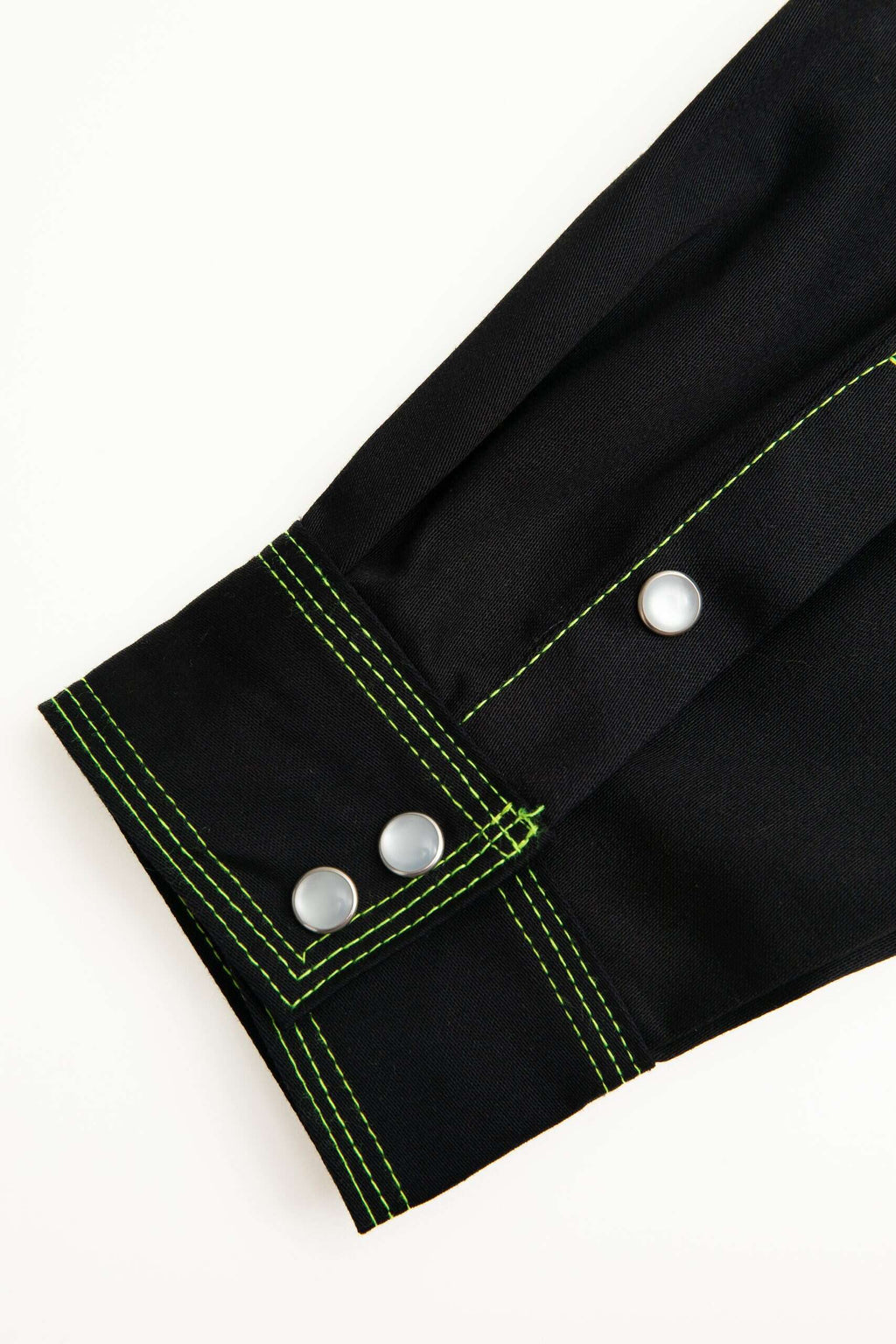 CAT2 FR Welding Shirt – Lime Green Stitching – NFPA 2112 Certified Workwear