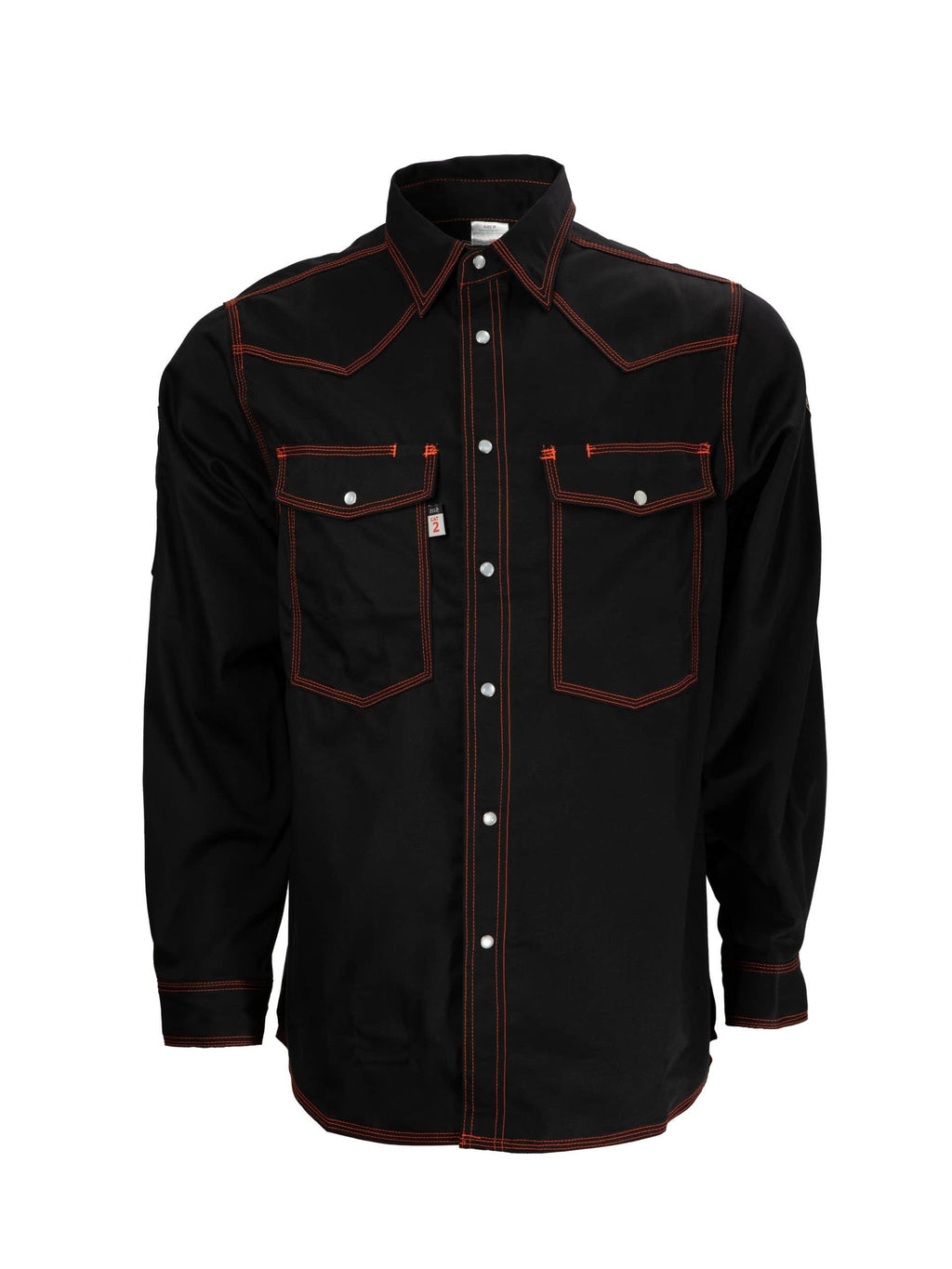 CAT2 FR Welding Shirt with Orange Stitching – NFPA 2112 Certified Workwear