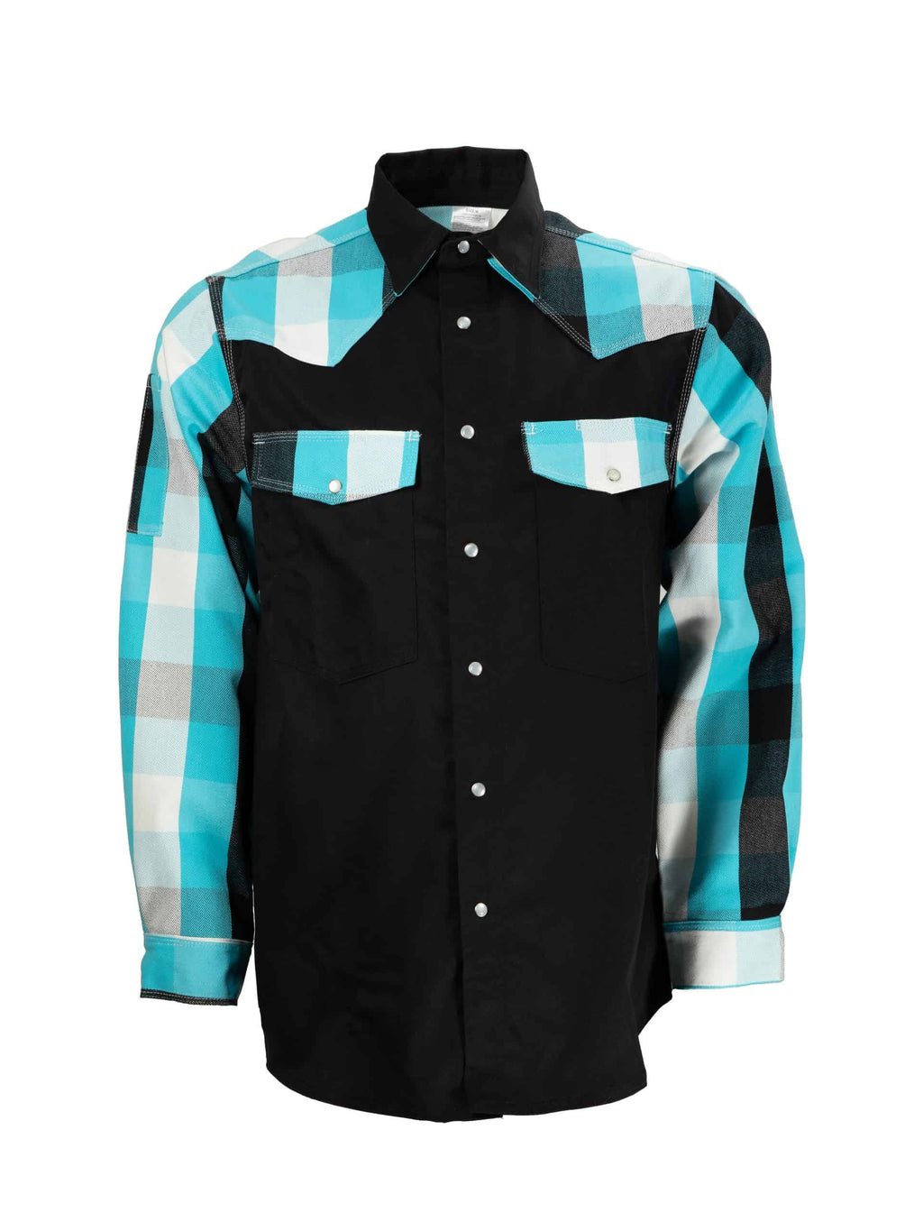 CAT2 FR Welding Shirt – 'Berta Blues – NFPA 2112 Certified Workwear