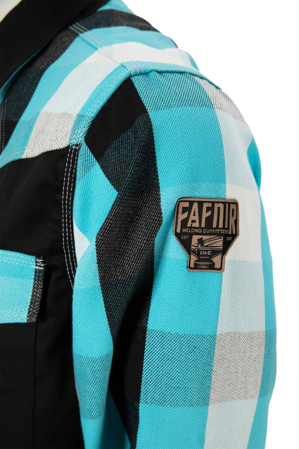 CAT2 FR Welding Shirt – 'Berta Blues – NFPA 2112 Certified Workwear