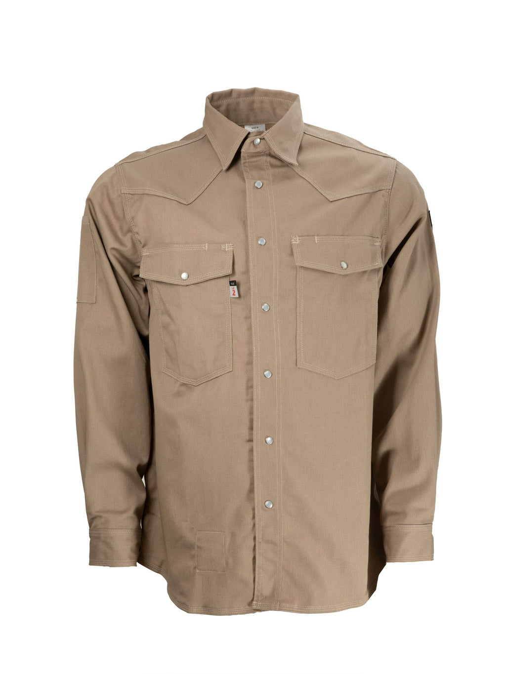CAT2 FR Welding Shirt – Traditional Tan – NFPA 2112 Certified Workwear