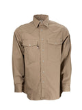 CAT2 FR Welding Shirt – Traditional Tan – NFPA 2112 Certified Workwear