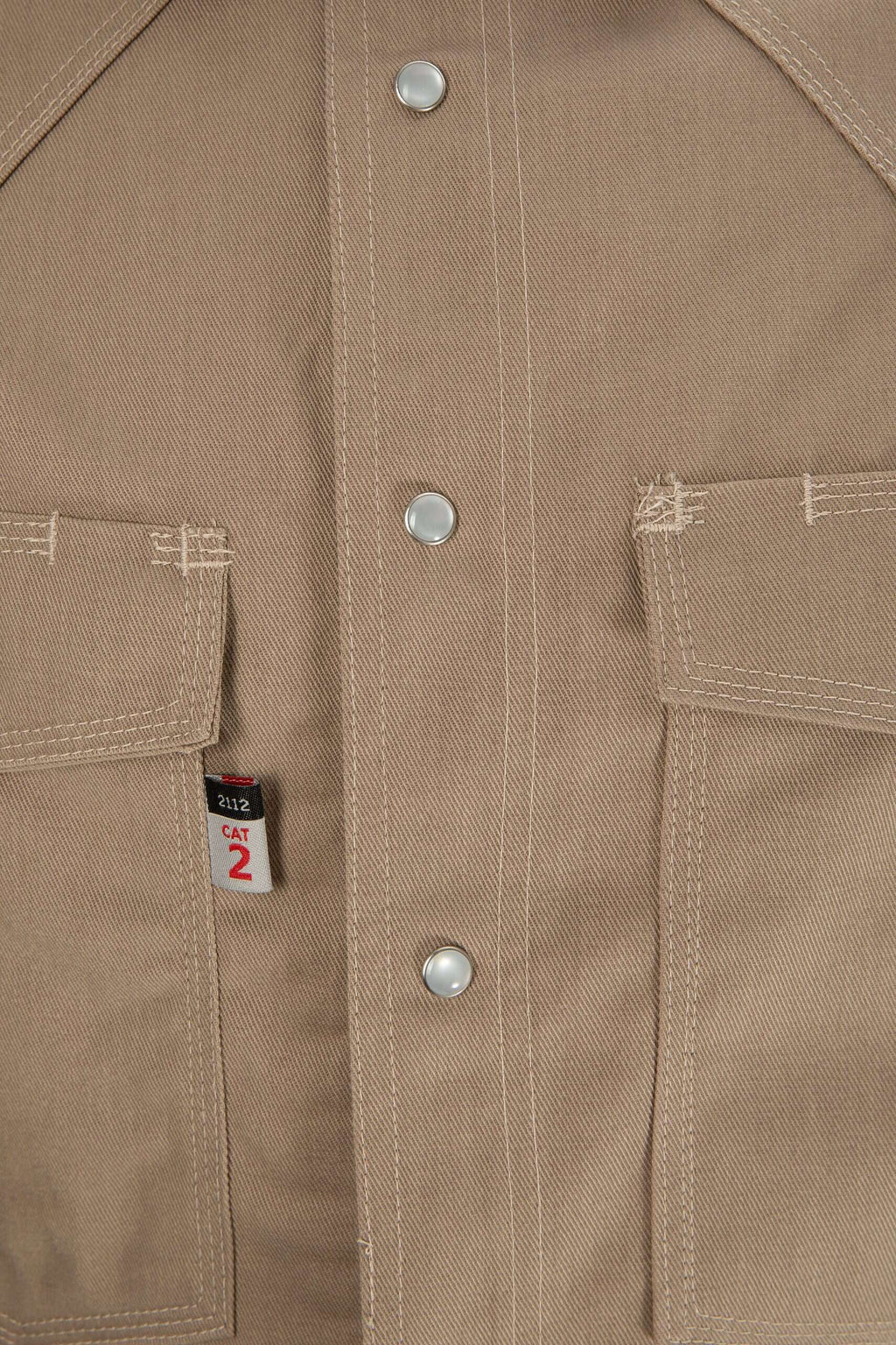 CAT2 FR Welding Shirt – Traditional Tan – NFPA 2112 Certified Workwear